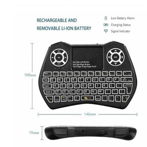 Mini Wireless Keyboard Flying Mouse Keyboard Supports Multi-language Keyboard