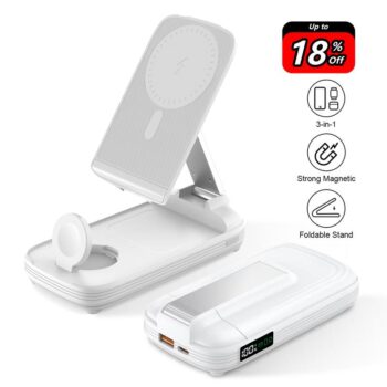 3-in-1 Foldable Wireless Power Bank